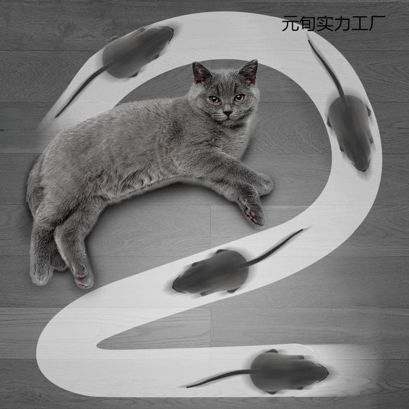 猫 おもちゃ おうちで遊べる電動ねずみのおもちゃ