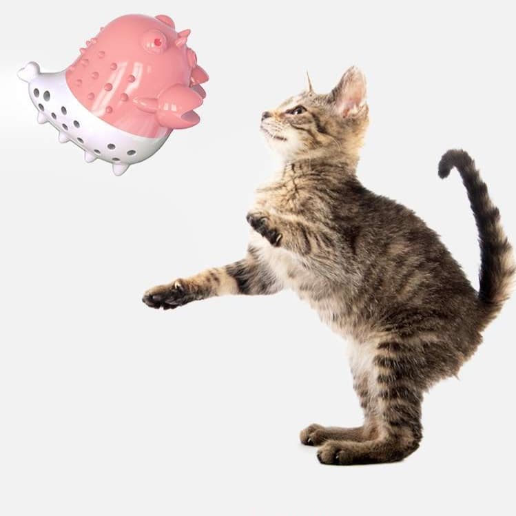 猫 おもちゃ 多機能猫用歯磨きおもちゃ「シャオロンシャー」