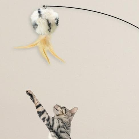 猫 おもちゃ 伸縮式スマート猫じゃらし棒