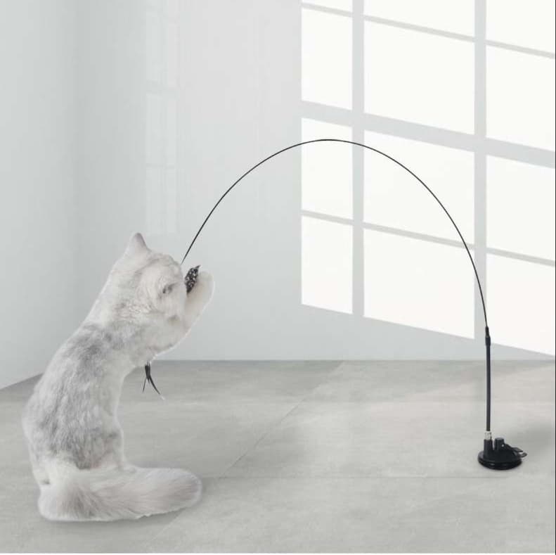 猫 おもちゃ 伸縮式スマート猫じゃらし棒