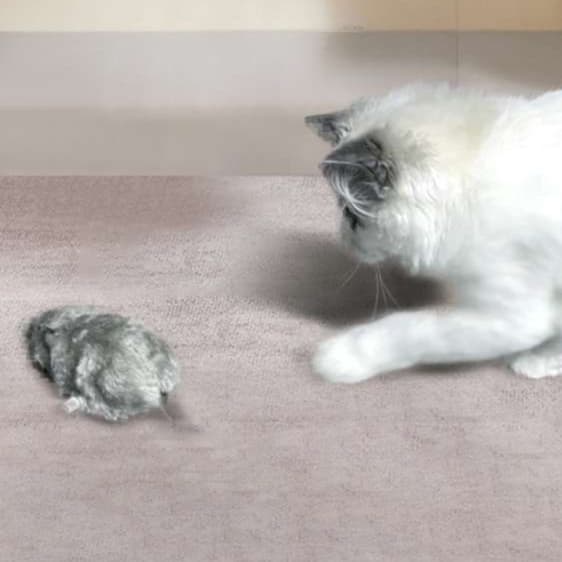 猫 おもちゃ 天然ふわもこ ねずみのおもちゃ