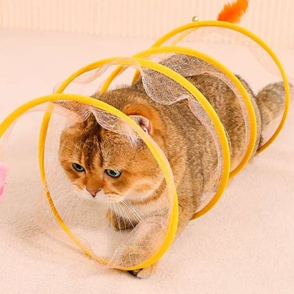 猫 おもちゃ トンネル型じゃらし 遊びの追跡者