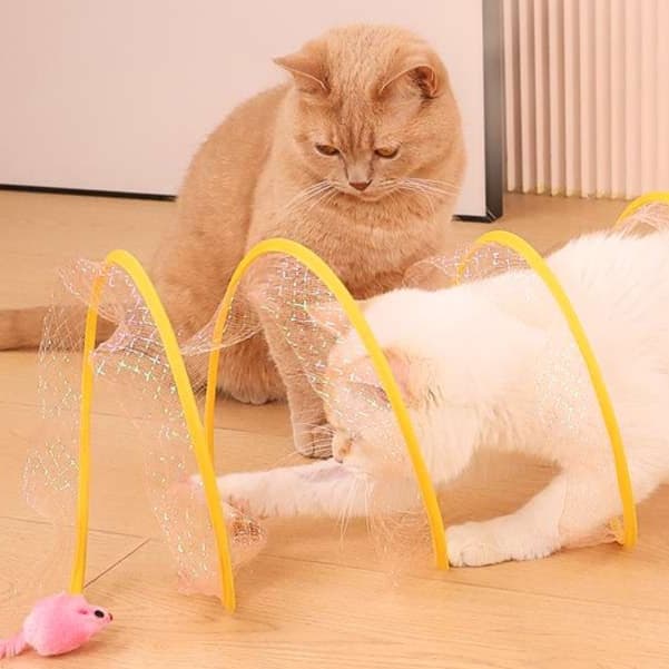 猫 おもちゃ トンネル型じゃらし 遊びの追跡者