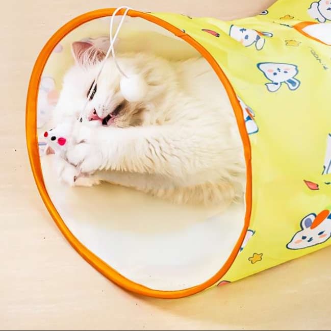 猫 おもちゃ にゃんこのトンネル遊び袋