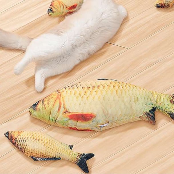 猫 おもちゃ お魚まったり抱き枕 猫じゃらし