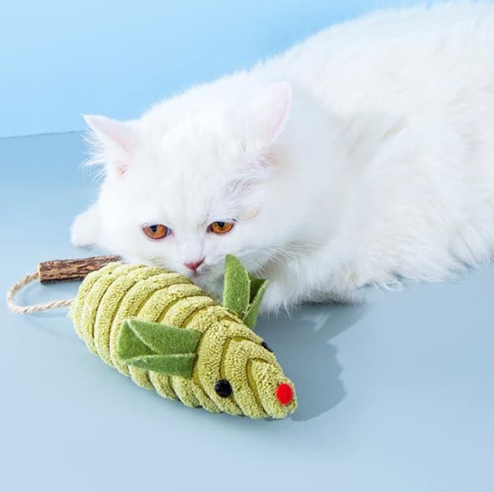 猫 おもちゃ 自然派ネズミの猫じゃらし