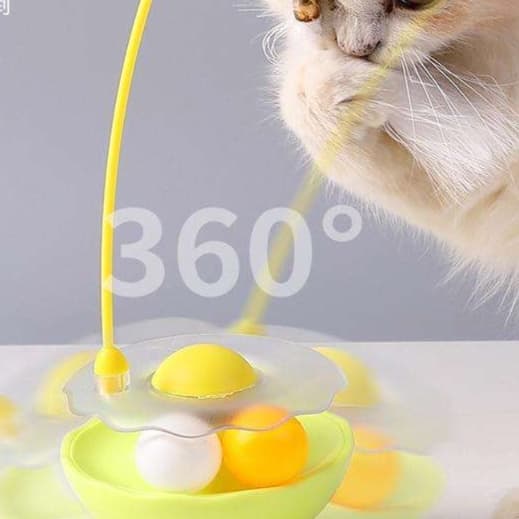 猫 おもちゃ 回転式 ふわもこ おもちゃ らくらく キャッチ