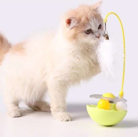 猫 おもちゃ 回転式 ふわもこ おもちゃ らくらく キャッチ