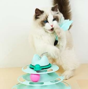 猫 おもちゃ くるくるタワー猫じゃらし