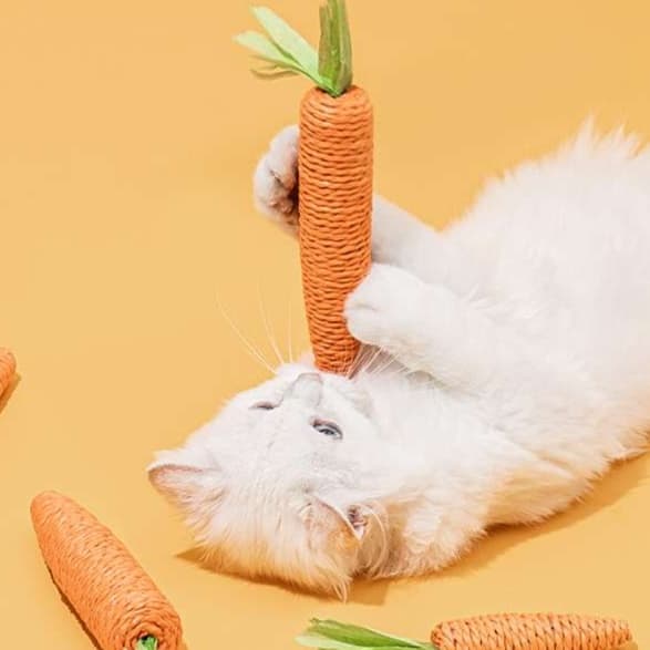 猫 おもちゃ にんじんスティック 猫じゃらし