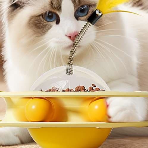 猫 おもちゃ バランス回転式ひとり遊び猫じゃらし