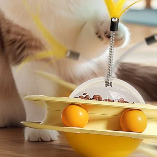 猫 おもちゃ バランス回転式ひとり遊び猫じゃらし