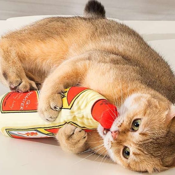 猫 おもちゃ お酒型 もちもち猫じゃらし