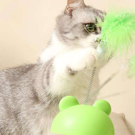 猫 おもちゃ ゆらゆらフロッグボール おやつ遊び猫じゃらし