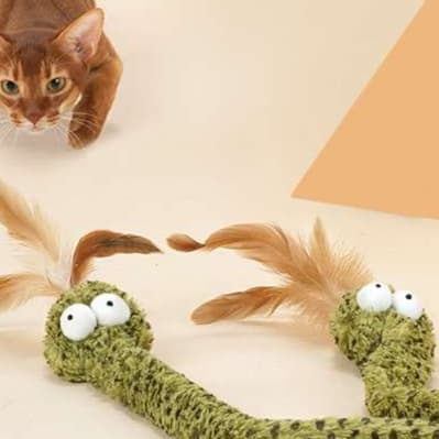 猫 おもちゃ メキシカンヘビくん猫じゃらし