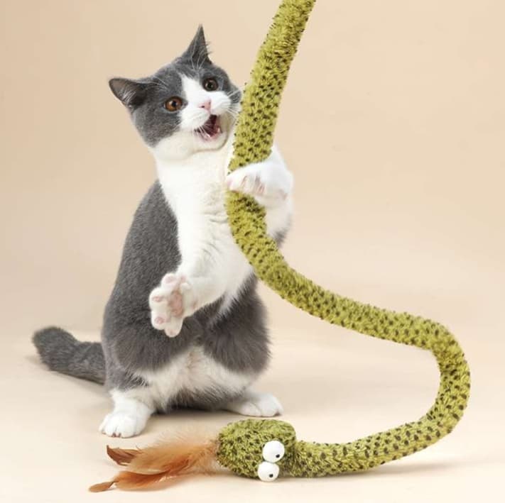 猫 おもちゃ メキシカンヘビくん猫じゃらし