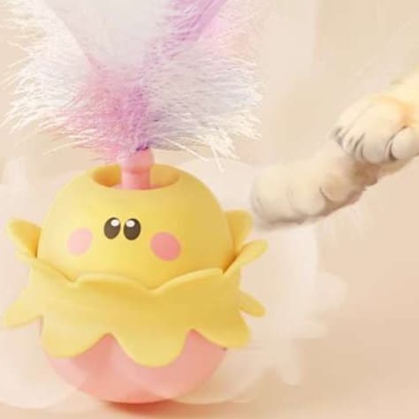 猫 おもちゃ くるくるヒヨコちゃん猫じゃらし