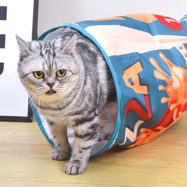 猫 おもちゃ 秘密基地トンネル 猫じゃらし