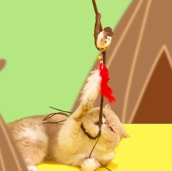 猫 おもちゃ 薬効成分配合 猫まっしぐら じゃらし棒