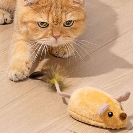 猫 おもちゃ リモコン操作式 ネズミ型猫じゃらし