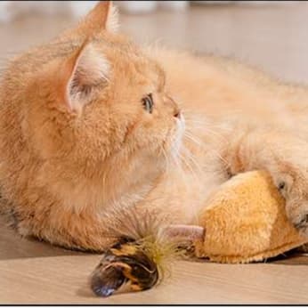 猫 おもちゃ リモコン操作式 ネズミ型猫じゃらし