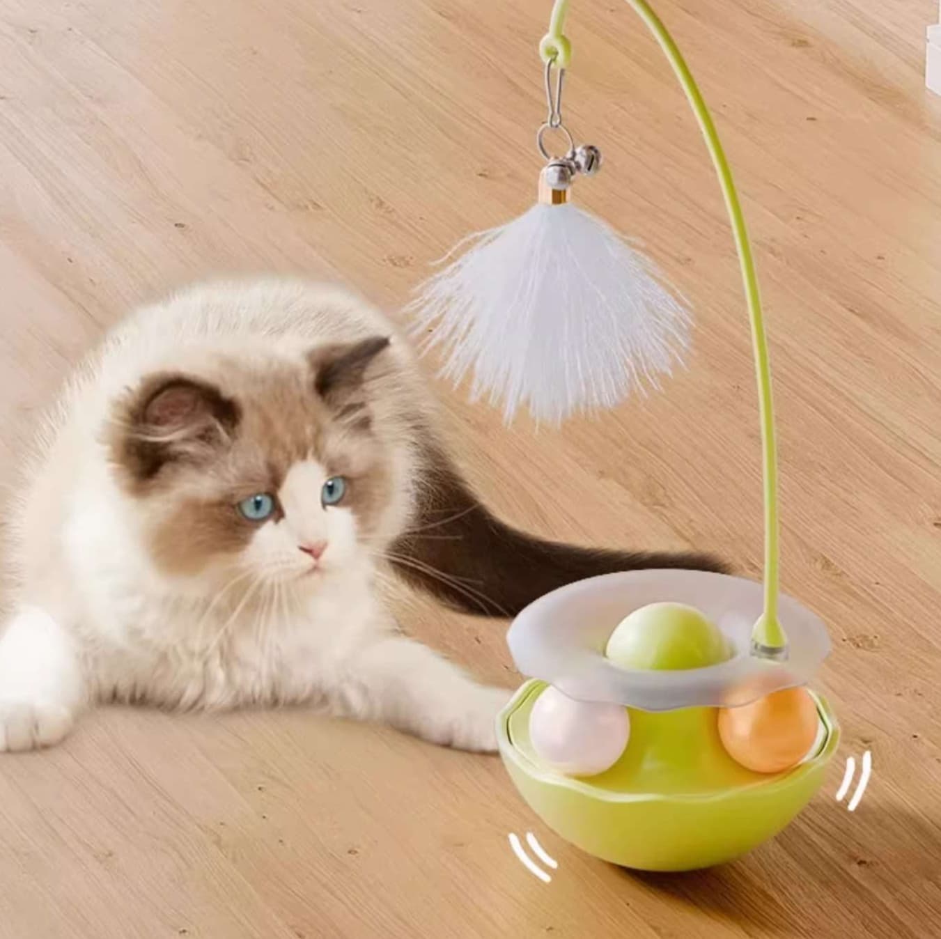 猫 おもちゃ 魔法のバランスボール猫じゃらし
