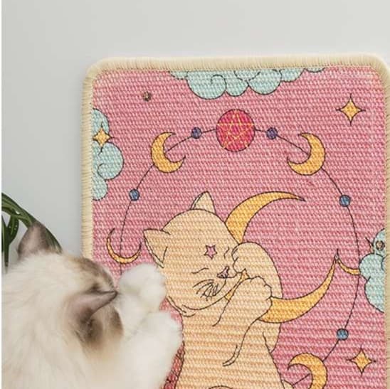 猫 おもちゃ 爪とぎマット 癒やしの和柄