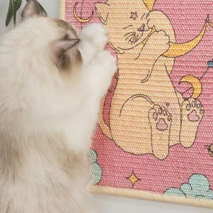 猫 おもちゃ 爪とぎマット 癒やしの和柄