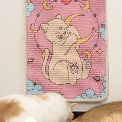 猫 おもちゃ 爪とぎマット 癒やしの和柄
