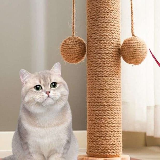 猫 おもちゃ 回転式マルチ爪とぎタワー