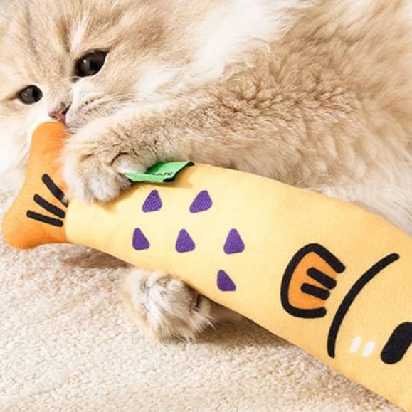 猫 おもちゃ もちもちお魚キャットトイ