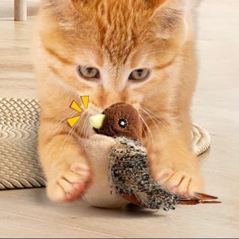 猫 おもちゃ ぴよぴよ鳴く鳥のおもちゃ猫じゃらし