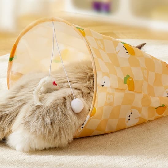 猫 おもちゃ 穴あき袋で遊ぼう！もぐりん猫じゃらし