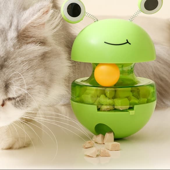 猫 おもちゃ くるくるフード おやつボール