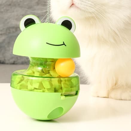 猫 おもちゃ くるくるフード おやつボール