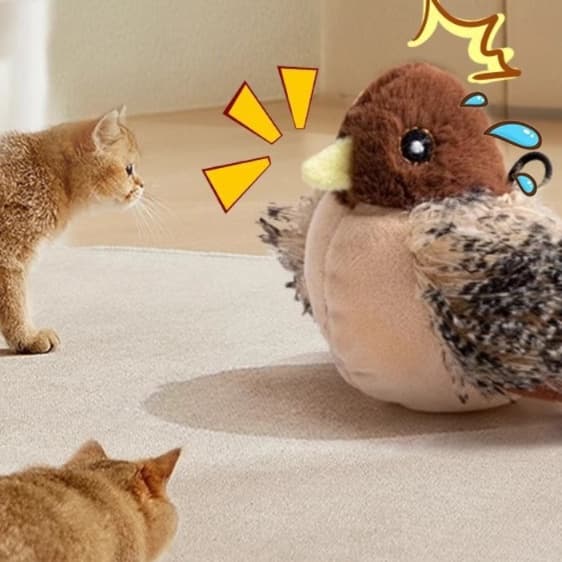 猫 おもちゃ リアル鳥型猫じゃらし