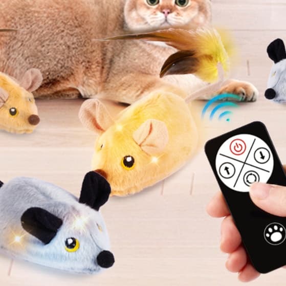 猫 おもちゃ 遊び心くすぐる ねずみの遠隔操作おもちゃ