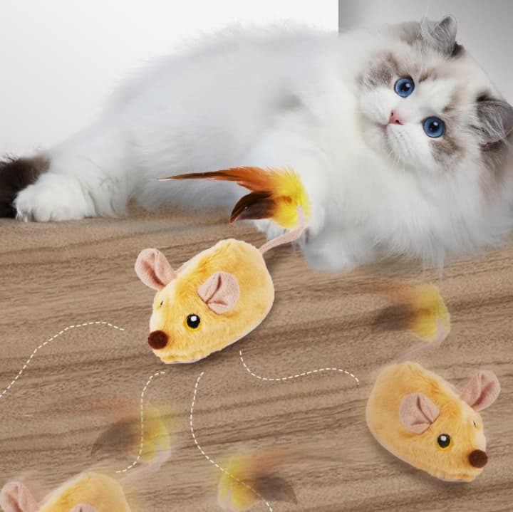 猫 おもちゃ 遊び心くすぐる ねずみの遠隔操作おもちゃ