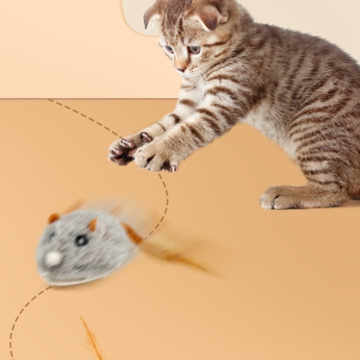 猫 おもちゃ もふもふ遊び心ネズミおもちゃ