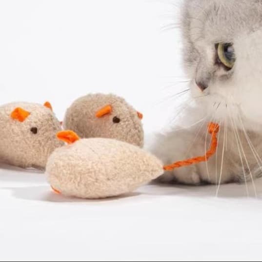 猫 おもちゃ もふもふねずみの猫じゃらし