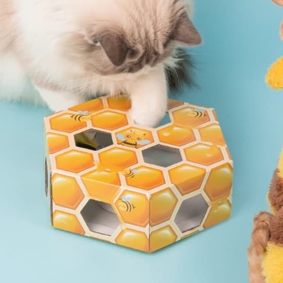 猫 おもちゃ はちみつハウスの自動猫じゃらし