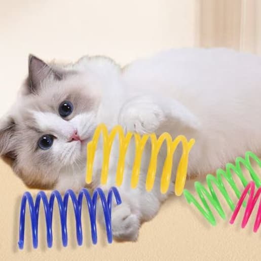 猫 おもちゃ くるくるスプリング猫じゃらし