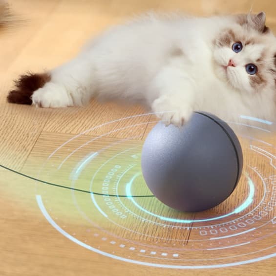 猫 おもちゃ 自動回転式もちゃもちゃ猫じゃらし
