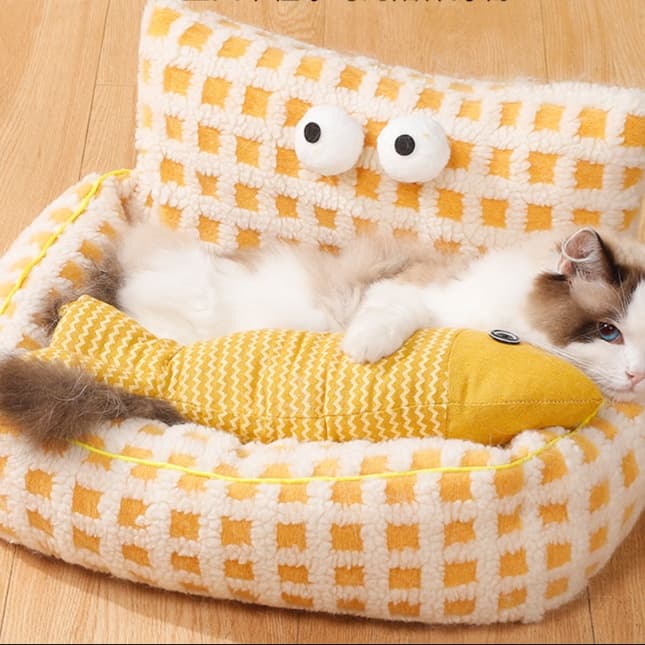 猫 おもちゃ もふもふおさかなちゃん猫じゃらし