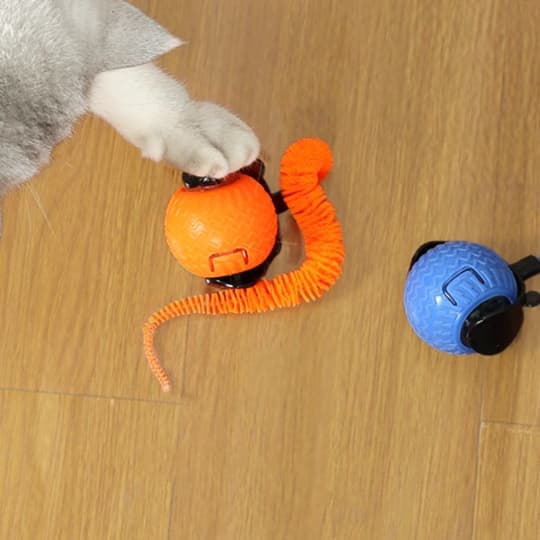 猫 おもちゃ 光るボール型猫じゃらし ３モード切替