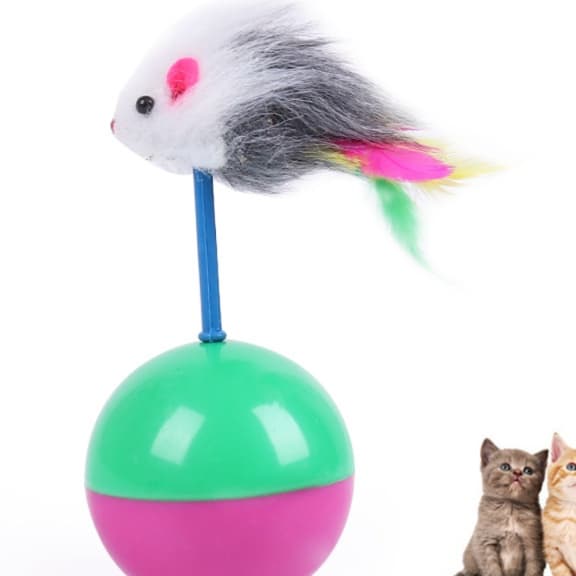 猫 おもちゃ くるくるネズミ たたき棒 おもちゃ