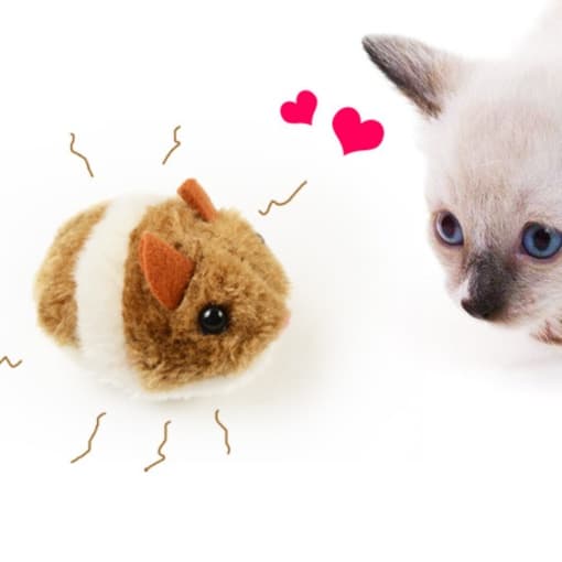 猫 おもちゃ ふわもこねずみのおもちゃ