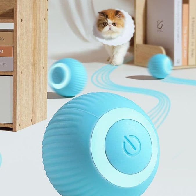 猫 おもちゃ 回転式スマートボール猫じゃらし
