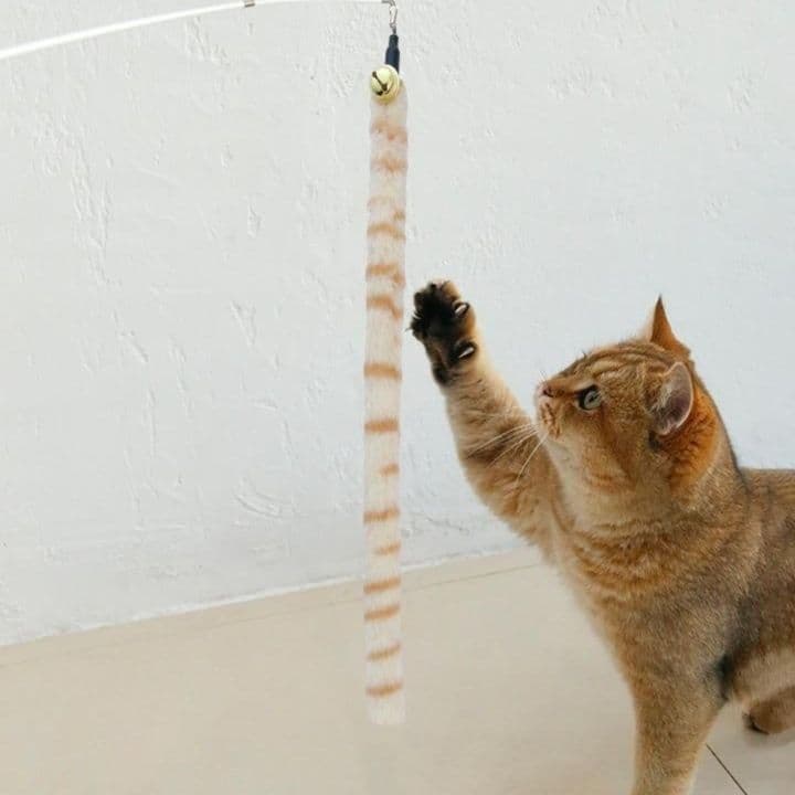 猫 おもちゃ しまもよう ふわもこ じゃらし