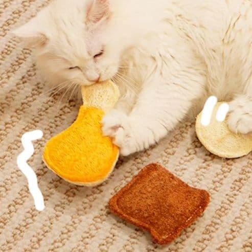 猫 おもちゃ モフモフ遊び鶏足とお花の猫じゃらし